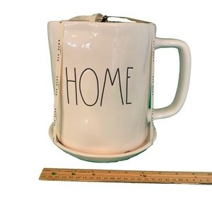 Rae Dunn LARGE “HOME” MUG SHAPED PLANTER POT NWT